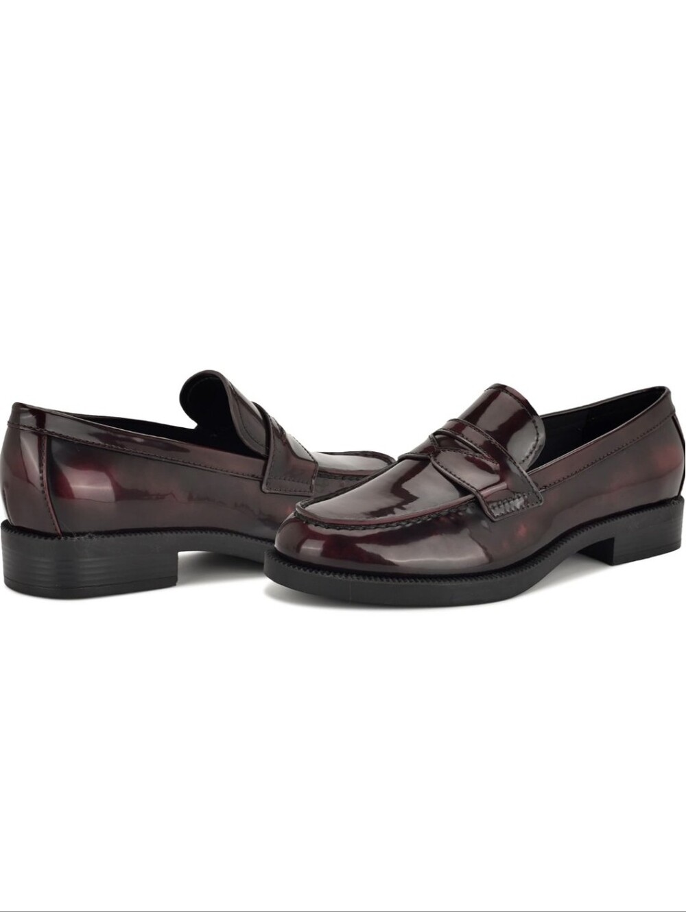Nine West Women's Burgundy Wine Loafers